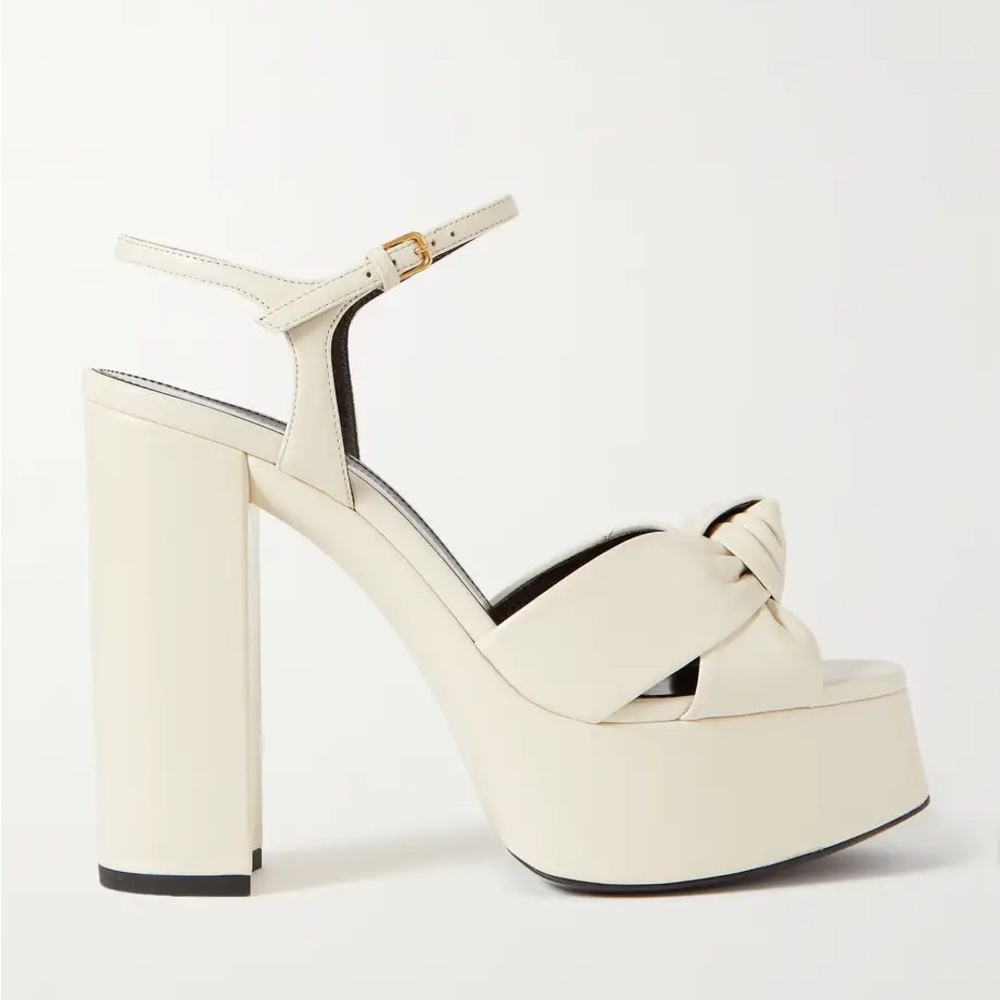 YSL Bianca Platform Sandals Size 10 #9 - Picture 4 of 10